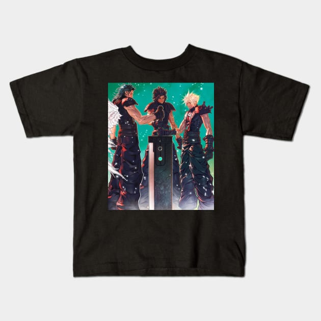 Fantasy Warriors Squad Kids T-Shirt by SkyfrNight